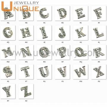 Initial letters floating charms