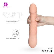 Realistic silicone dildo vibrator, rechargeable vibrator sex toy