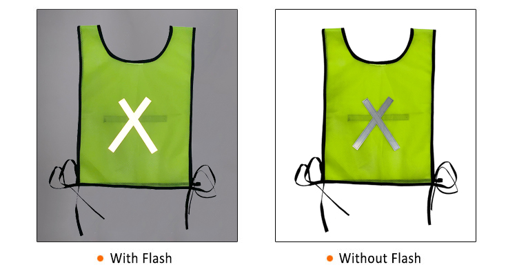 High visibility green security safety running vest