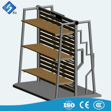 Three Layers of Commercial Wooden Shoe Rack for Store