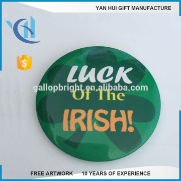 tin button wearable video double badge