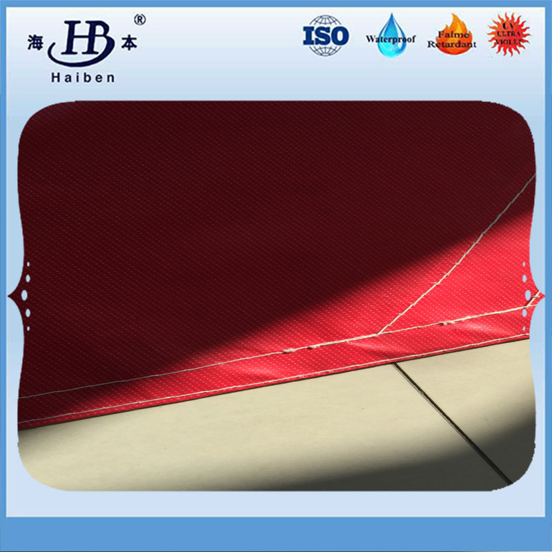 Fiberglass pvc fireproof tarpaulin