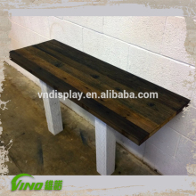 wooden table top display stand