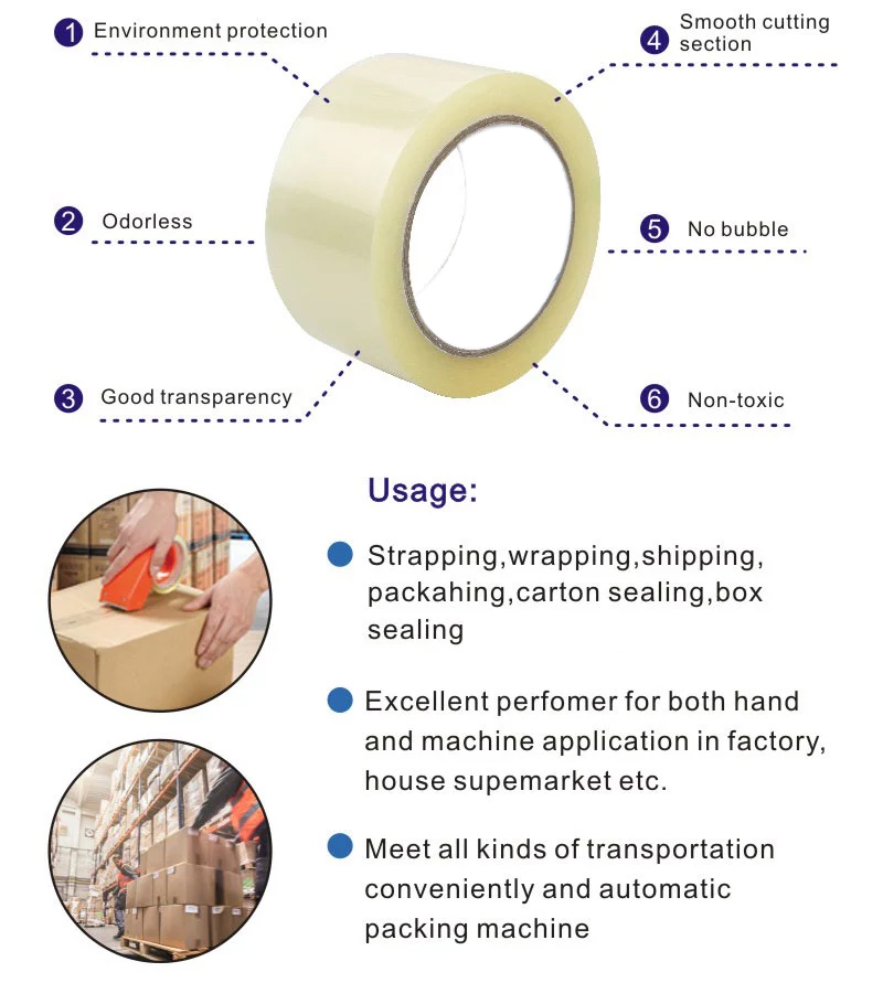 Acrylic Pressure Sensitive Adhesive Carton Sealing Tape Manufacturer