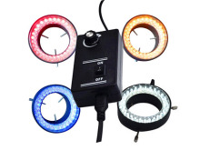 microscope ring light colorful led ring light red yellow blue warm white