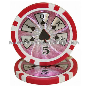 11.5g "High Roller" custom plastic poker chips / custom plastic poker chips