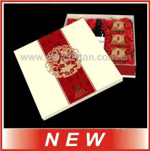 Red Gloss Lamination Cardboard Wine Boxes