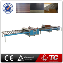 Melamine paper sticking machine in furniture