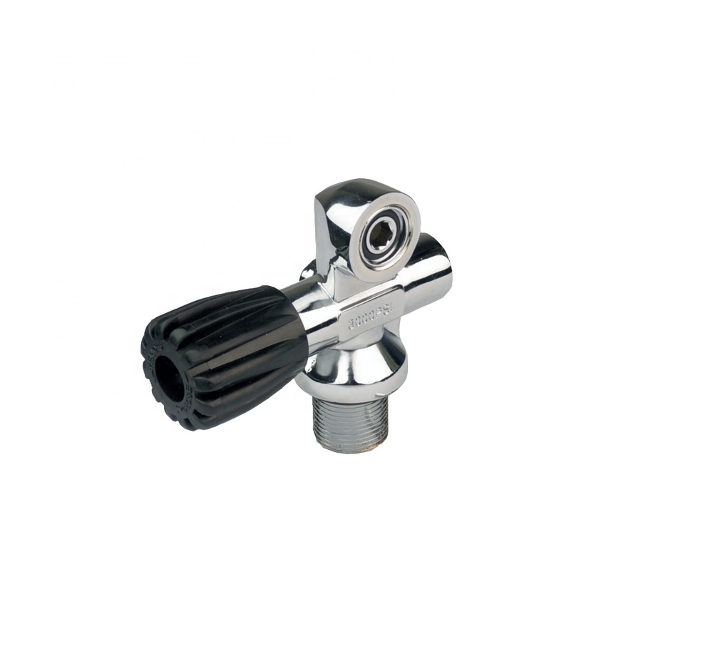 Black diving tank vent valve aluminium valve high quality 200 BAR