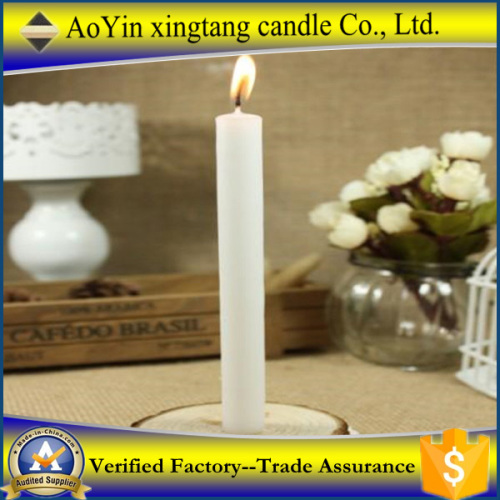 Pillar type white plain candle stick candle