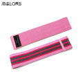 Jalur Tahan Senaman Hip Booty Bands Stretch Workout Bands Cotton Resistance Band untuk Kaki dan Badan Punggung