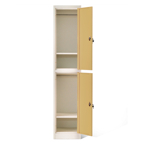 2 Tier Steel Locker Cabinet for Office