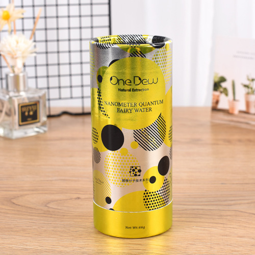 Gold Paper Custom Full Color Print Luxury Cylinder
