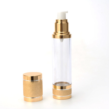 Bouteilles de pompe à airless en aluminium de 10ml / 15ml / 30ml / 50ml en aluminium