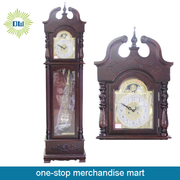 Antique Wood  Grandfather Floor Clock