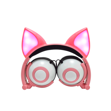 2019 New Trending Colorful lighting Fox Ear Headphones