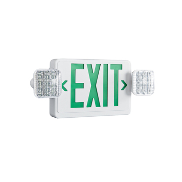 LED Two Head Emergency Light With Exit Sign