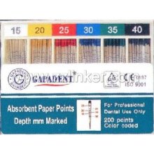 with Mark Line Calibrated Absorbent Paper Points/Gapadent Absorbent Paper Points