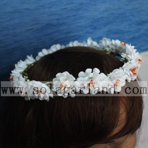 Couronne de cheveux de mariage de fleur artificielle de mode