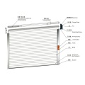 Store Transparent Crystal Roller Shutter Door