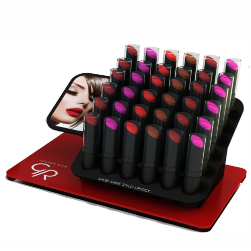Anpassad butik bordskartong makeup counter display stativ