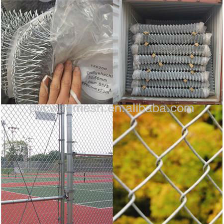 2.5mm 80x80mm chain link fence