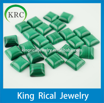 Supply natural malachite square cabochon