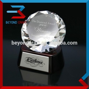 excellence diamond award ,crystal award certificate
