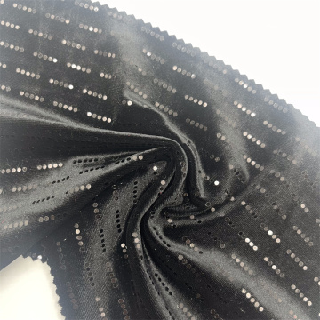 Velevt Bottom With Sequined Fabric