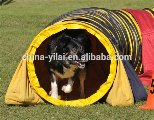 pet toy/dog toy/yellow dog training tunnel