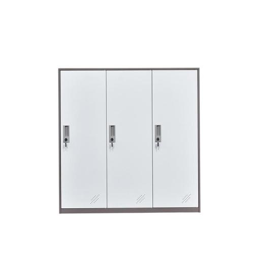 3 Door Closet Wardrobe Storage File Cabinet
