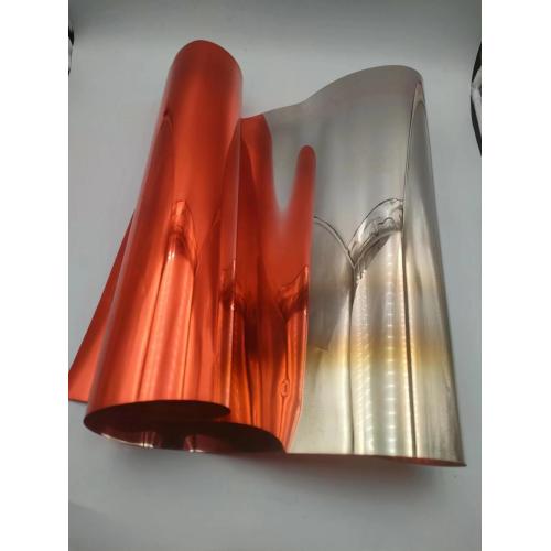 Ketebalan Kustom Glossy Transparan Oranye Peel PVC Film