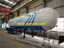 56cbm LPG Gas Delivery Tank Trailers