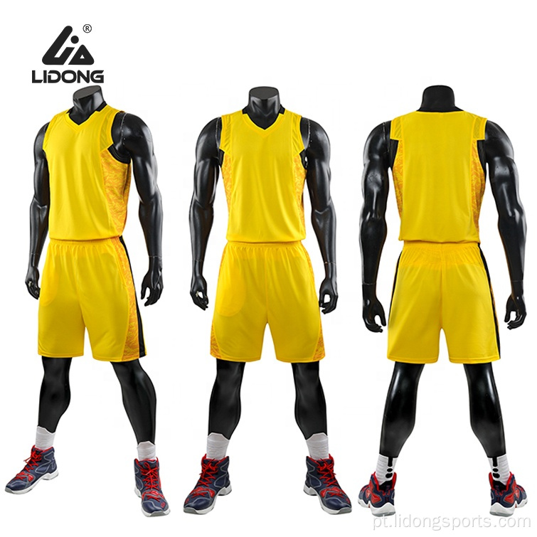 Novos uniformes de basquete da moda camisas de basquete personalizadas