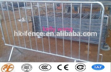 Haotian galvanized or powder coated temporary crowd control barrier factory