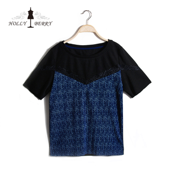 New Design Unlined Navy Regular Blouse