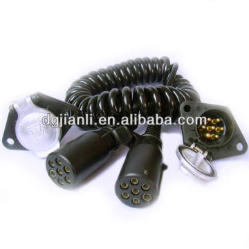 7 way trailer truck cable with trailer plug