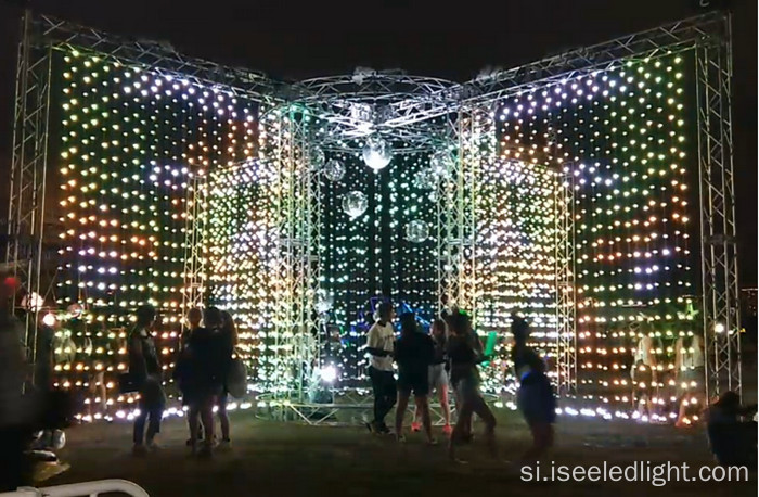 ත්රිමාණ බලපෑම RGB LED BALL BILD CREDRIX පාලනය