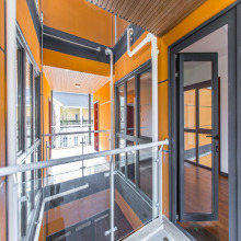 prefab house with container office