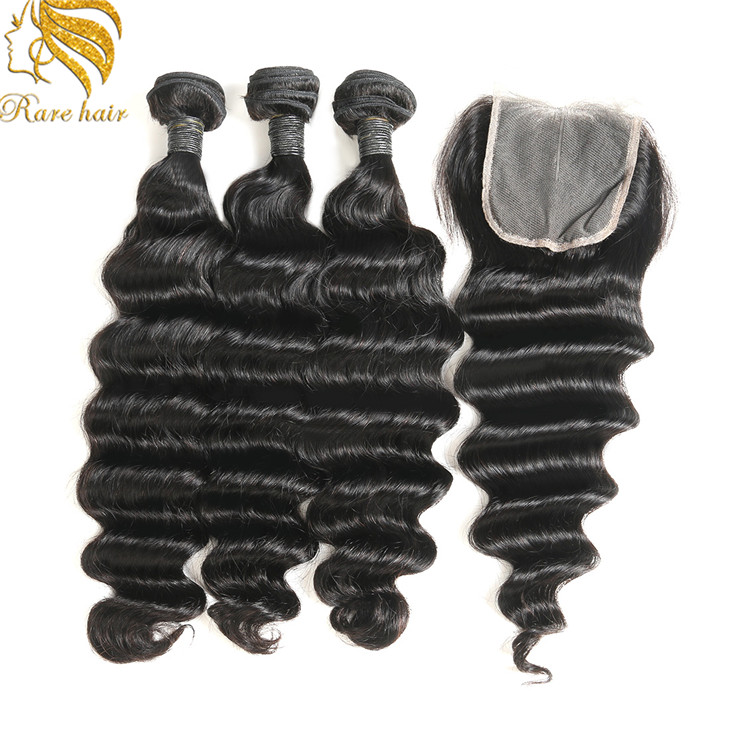 Wholesale Loose Deep Wave Brazilian Hairs in Guangzhou Sale In Dubai Hair Bundles Grade 10A Hair Extensions