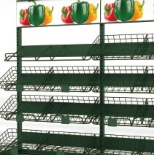 OEM groente- en fruitplank voor supermarkt