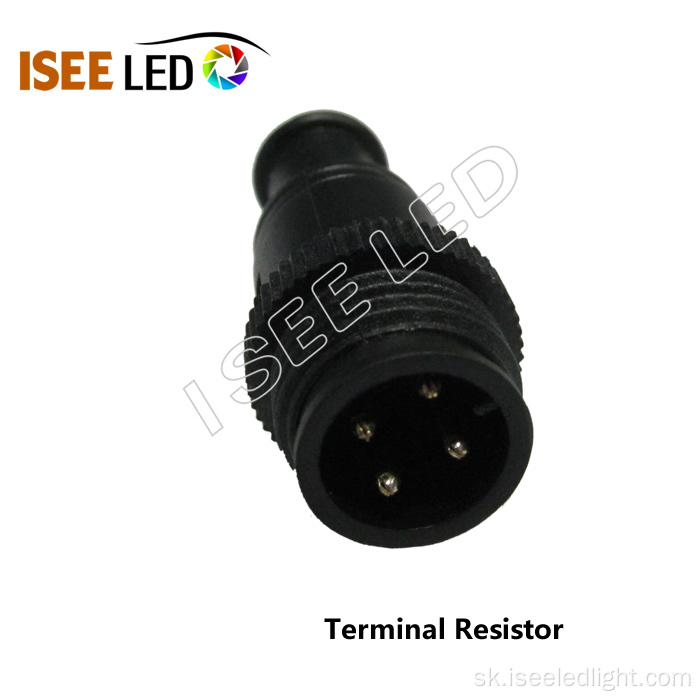 Terminál rezistor 4 PIN DMX LED signálne zariadenie