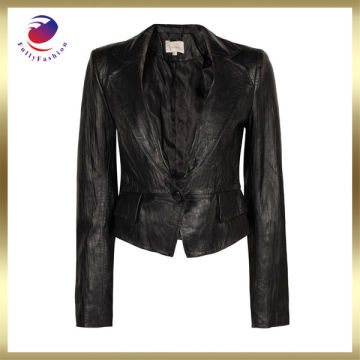 leather coat women