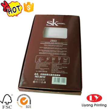 Silk stockings one piece box with lid