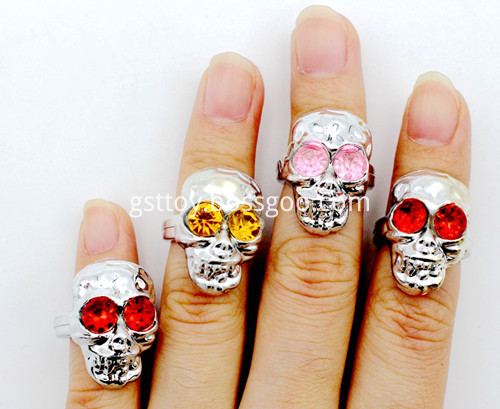 Skull Diamond Plastic Ring-3