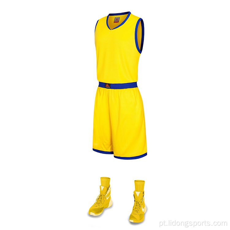 Uniforme de basquete de camuflagem de basquete universitário personalizado