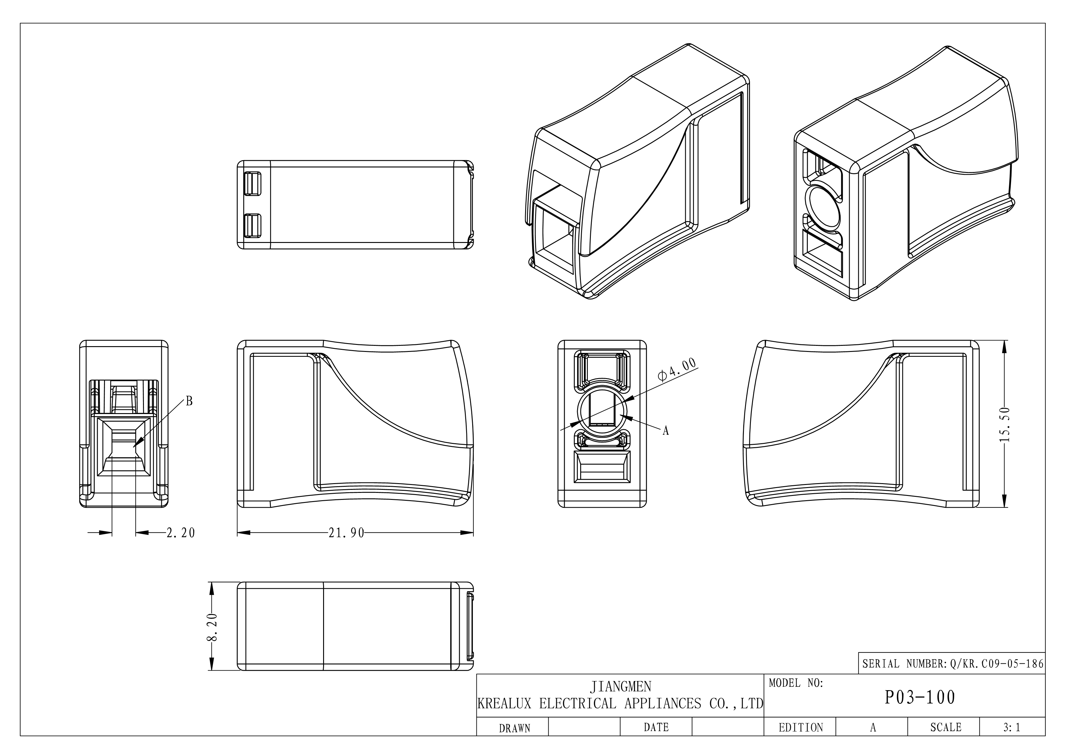 Single Poles Wire Connectors