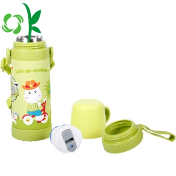 Silicone Custom Cartoon Waterproof Children Bottle Sleeve