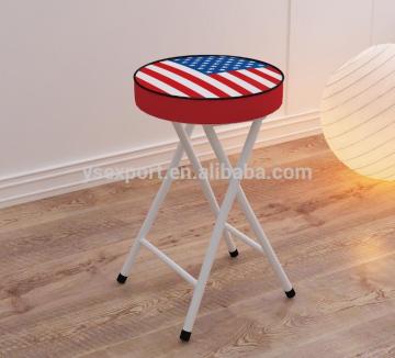 sponge metal folding stool portable folding foot stool lightweight folding stool