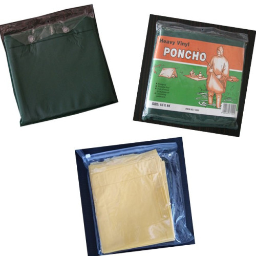 Poncho antipioggia riutilizzabile impermeabile in pvc moda all&#39;ingrosso